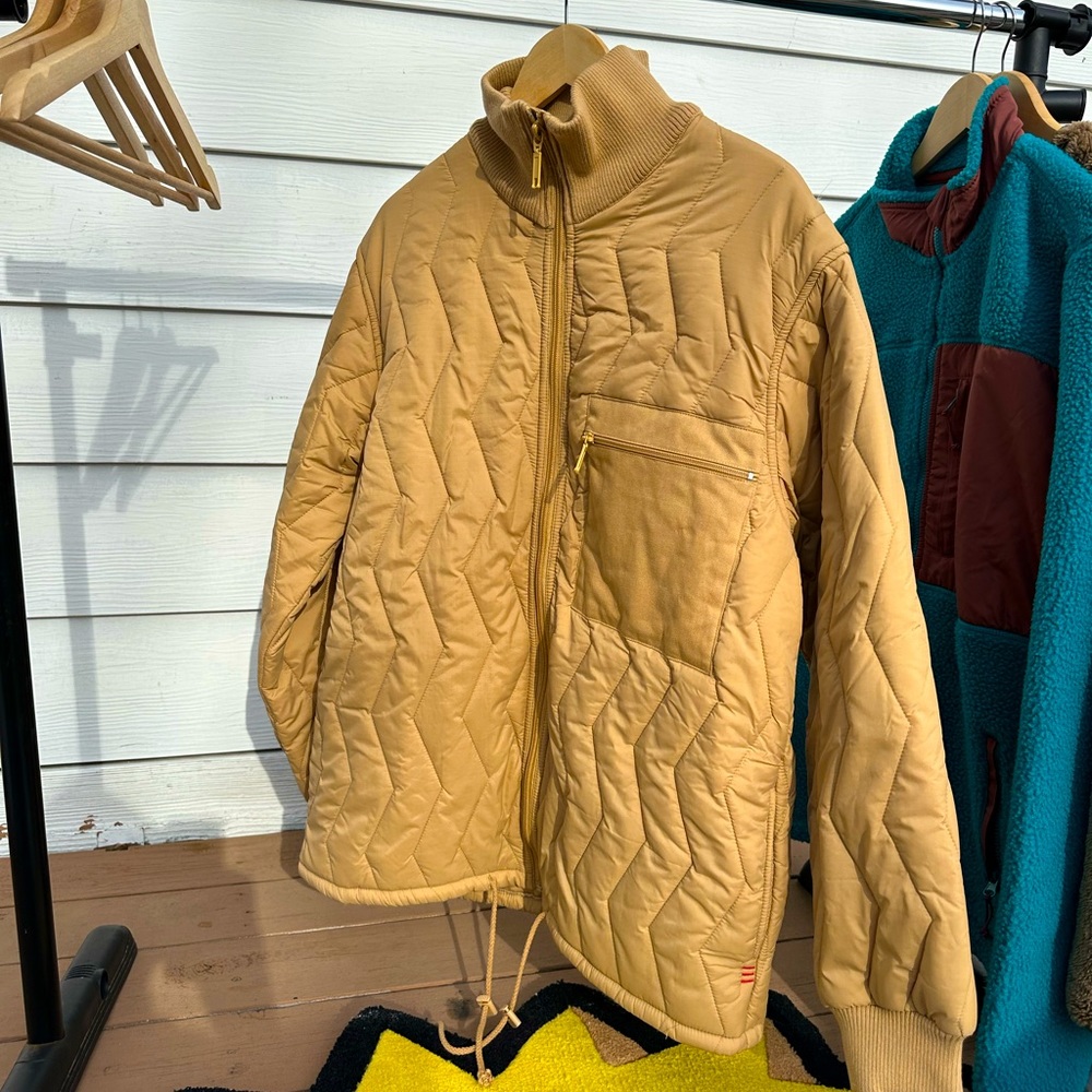 Brown fall bubble jacket